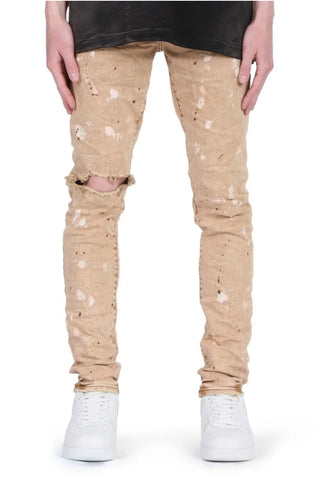 Purple Brand Sandstone Acid Bleach Jeans