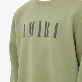 Amiri Core Logo Crew Olive Black