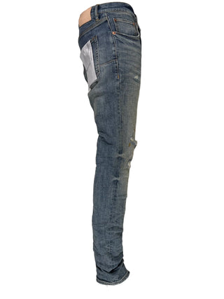 Purple Brand Worn Light Indigo Blowout Jeans