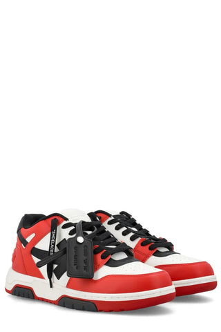 Off-White Out Of Office Lace-Up Sneakers Red