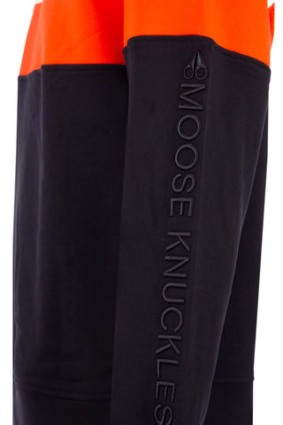 Moose Knuckles Grange Sweatshirt Black Orange